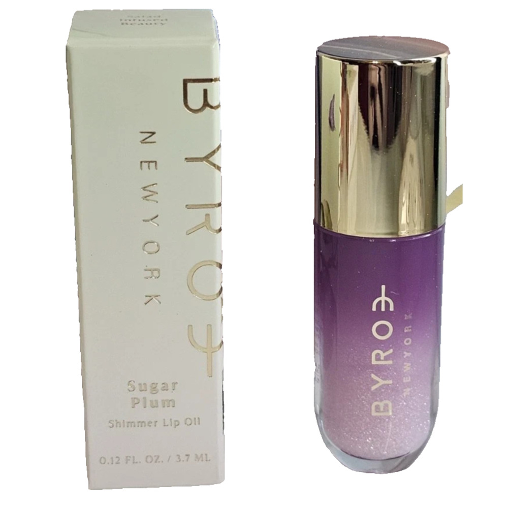 Byroe New York Shimmering Lip Oil Sugar Plum .12 Fl Oz NEW IN BOX